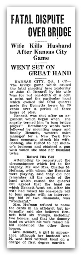 Fatal Dispute Over Bridge 1929