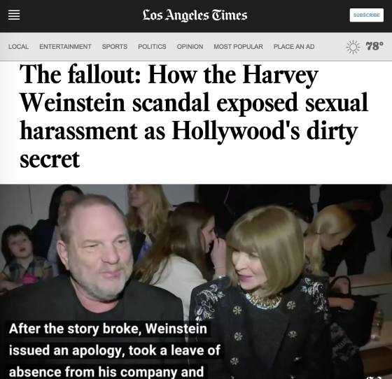 Harvey Weinstein Scandal Reality