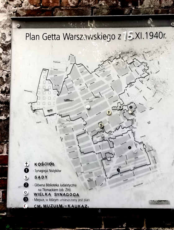 Plan Getta Warsaw Poland