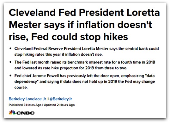 Cleveland Fed Fed could stop hikes