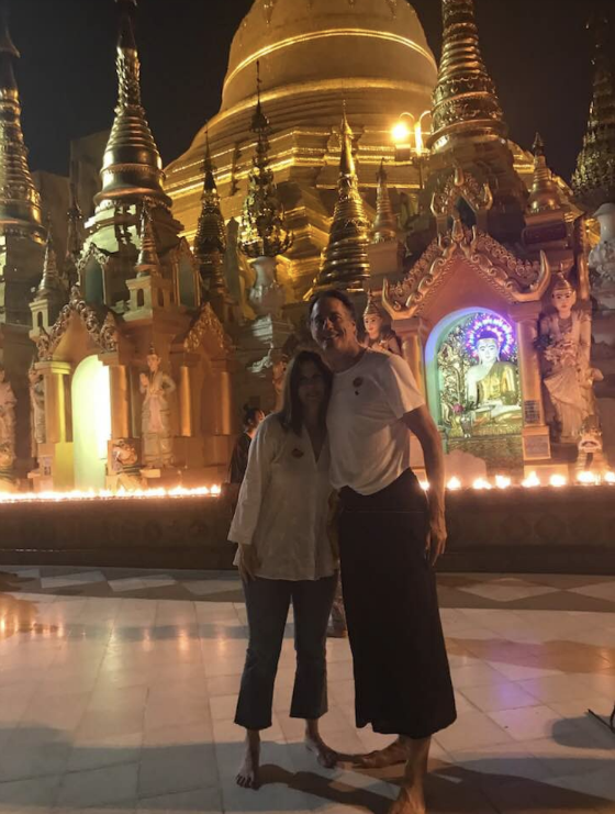  Roneet and Gary Carmell at Shwedagon Pagoda