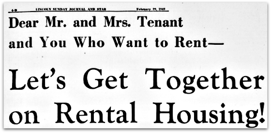 Rental Housing Mr and Mrs Tenant