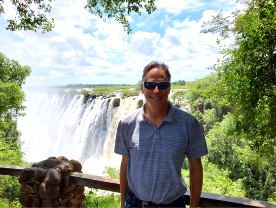 Gary Carmell at Victoria Falls Zambia
