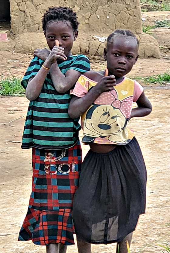 Zambia little girls with attitude