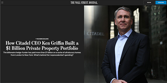 How Citadel CEO Ken Griffin Built a $1 Billion Private Property Portfolio