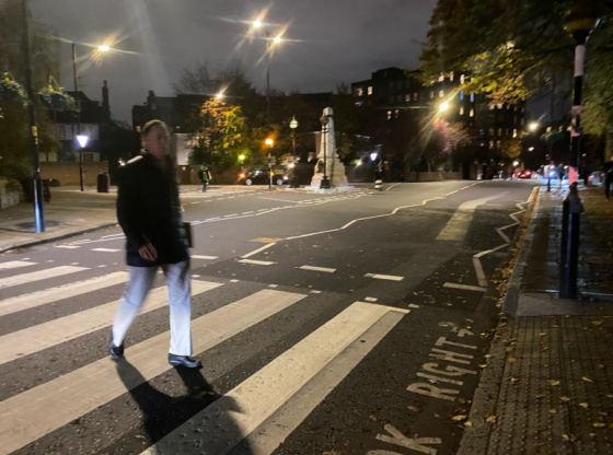 Gary Carmell recreates Abbey Road Beatles Cover November 2021 London