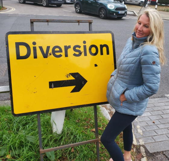 Heather Diversion sign London