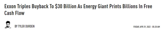 EXXON Triples Buyback to $30 Billion as Energy Giant Prints Billions In Free Cash Flow