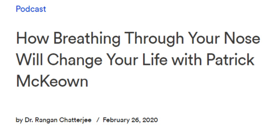 How breathing through your nose will change your life with Patrick McKeown