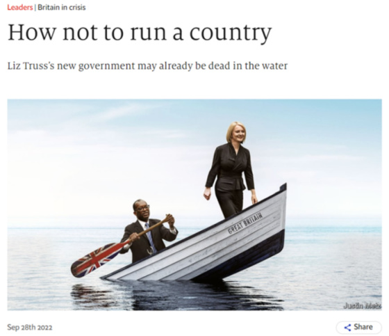 Britain in crisis How not to run a country Liz Truss's new government may already be dead in the water