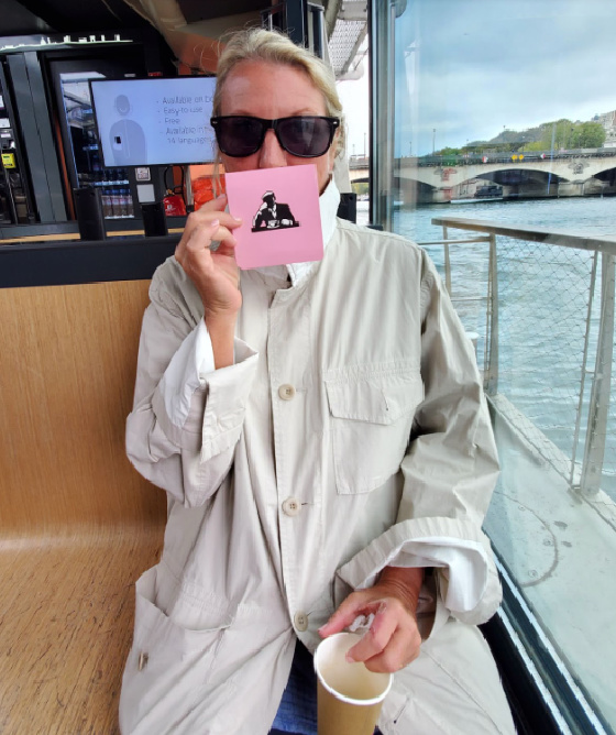 Heather smoothie logo boat ride Paris
