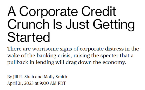 A corporate crunch. is just getting started April 21, 2023