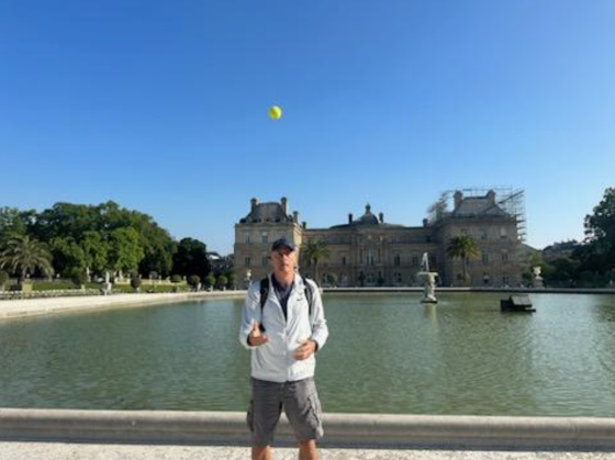 Luxembourg Gardens Paris June 2023 Tennis Ball