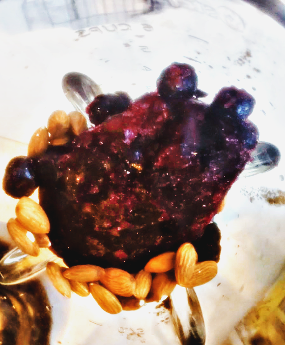 blueberries and almonds