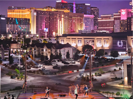 U2 the Sphere vivid and realistic part of Las Vegas