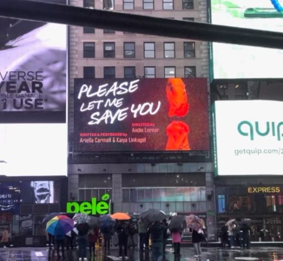 Ariella's Play "Please Let Me Save You" April 6, 2024 Billboard
