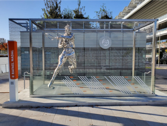 Rafael Nadal Statue French Open at Roland Garros