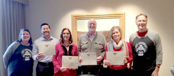 Presidents Club -Those who Volunteered for over 100 Hours in 2018