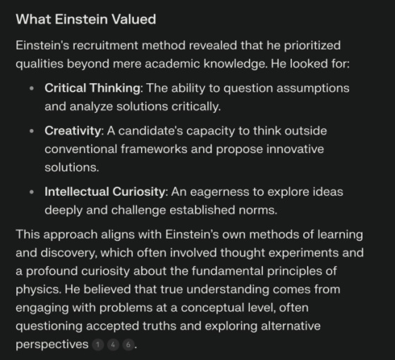 What Einstein Valued