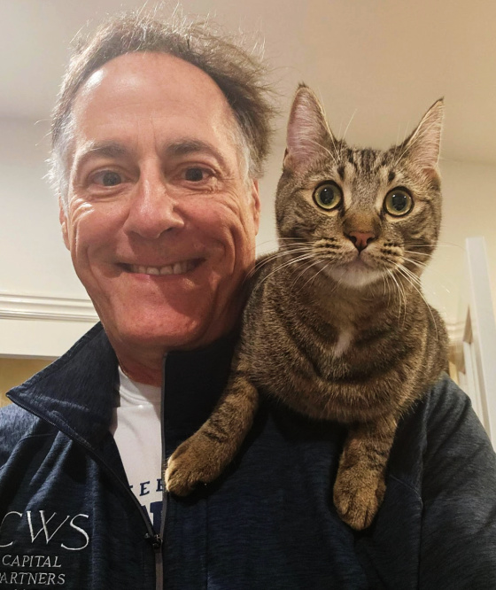 Gary and Ace the cat