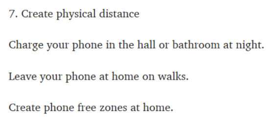 7. Create physical distance