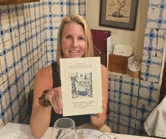 Heather lunch menu in Madrid