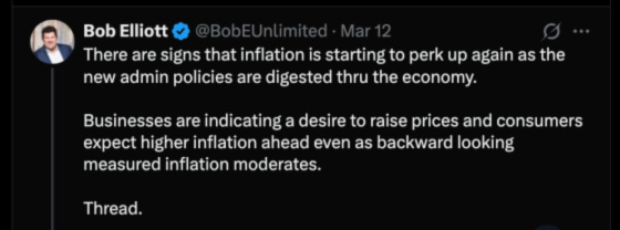 Bob Elliott @BobEnlimited Mar 12 - Inflation