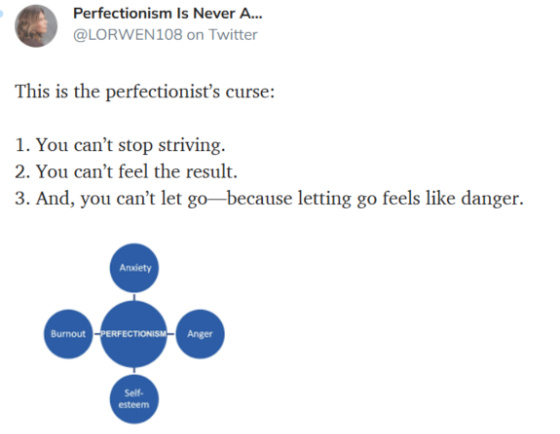 Perfectionism Is Never A