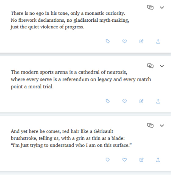 There is no ego in his tone, only a monastic