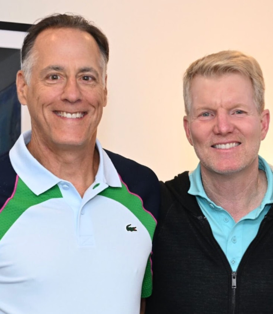 Gary Carmell with Jim Courier