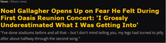 Noel Gallagher Grossly Underestimated quote
