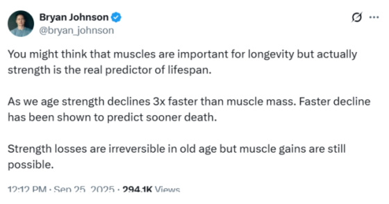 Bryan Johnson @bryan_johnson September 25, 2025