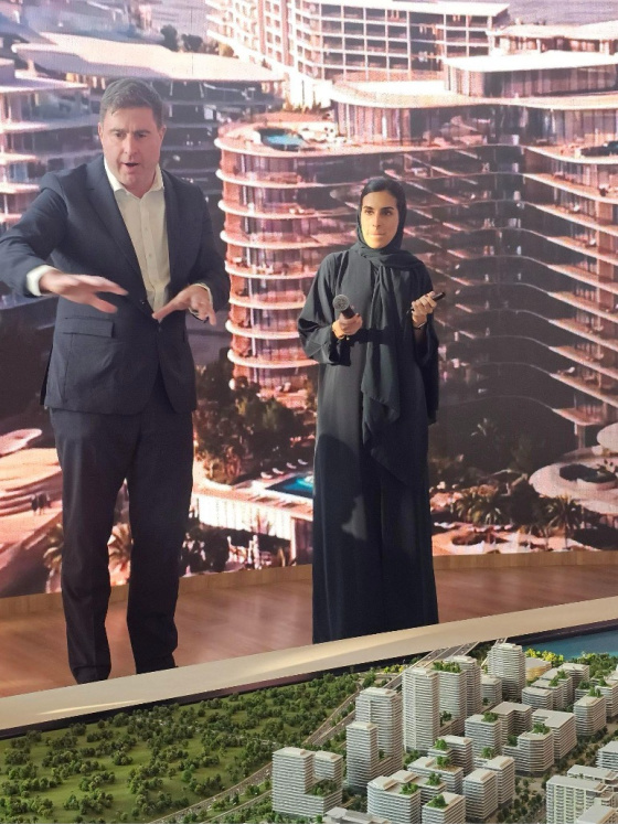 CEO of Aldar along with one of his top development executives