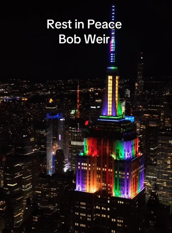 Empire State Building Rest in Peach Bob Weir