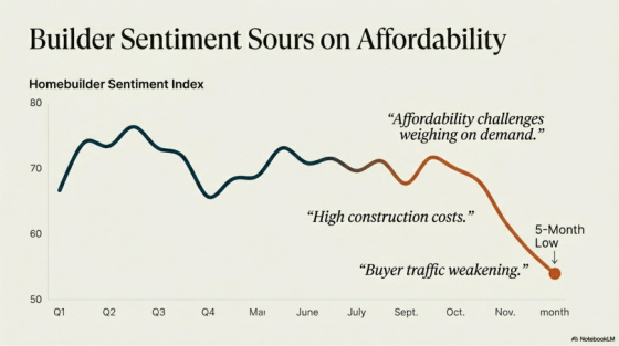 Builder Sentiment Sours on Affordability