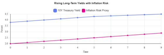 Rising Long-Term Yields with Inflation Risk