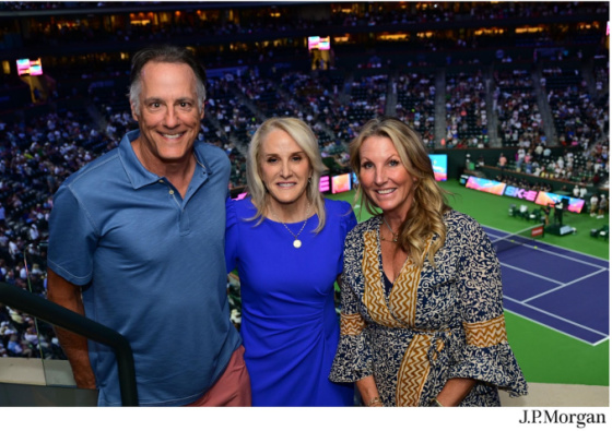 Tracy Austin, Gary, Heather 2026 Indian Wells
