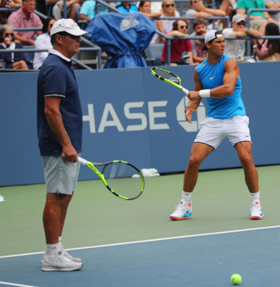 Toni Nadal and Rafael Nadal