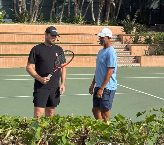Andy Roddick and James Blake